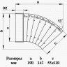 Универсальный угловой соединитель 55*110 ( Код : 52510 )
